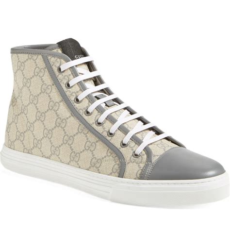 mens gucci hi top sneakers|Gucci high top sneakers beige.